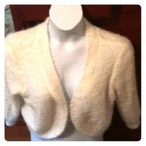 No Bounderies Cream Bolero, Shrug, XL